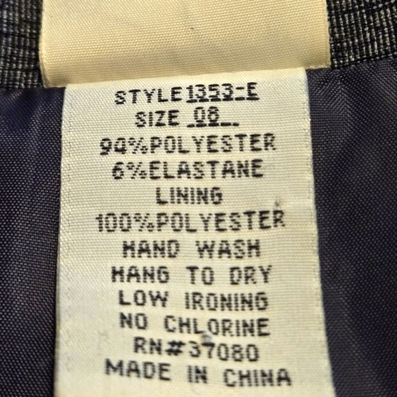 Studio C Gray Blazer Suit Jacket Notched Collar Button Up Faux Pockets Women's 8 - Picture 8 of 12